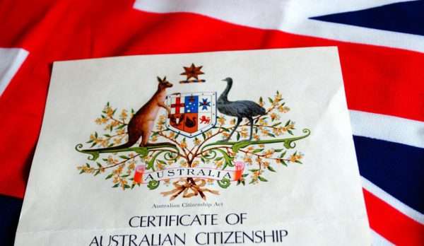 Сертификат о присвоении австралийского гражданства