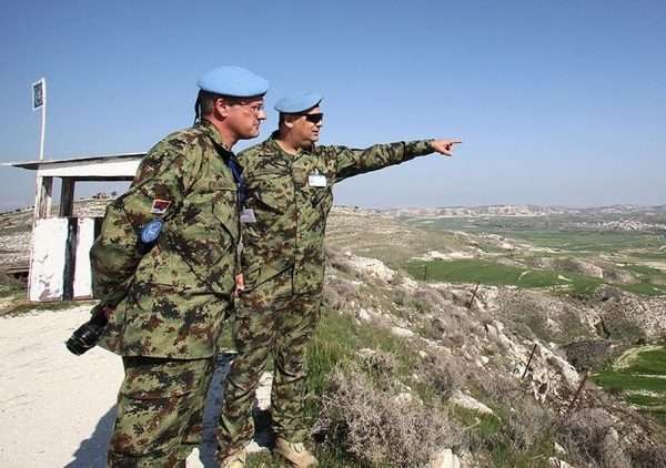 Офицеры войск ООН на Кипре