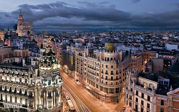 Панорама вечернего Мадрида