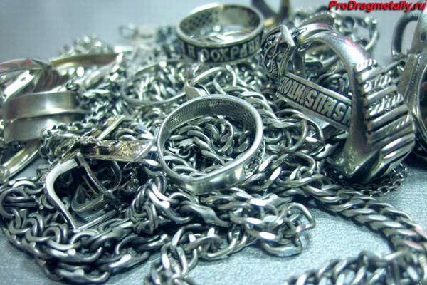 Серебряные цепи, кольца, серьги