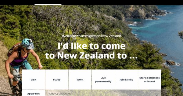 Сайт иммиграционной службы Новой Зеландии