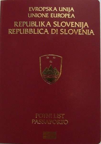 Паспорт Словении