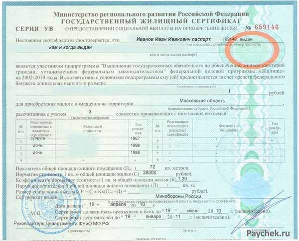 Государственный жилищный сертификат