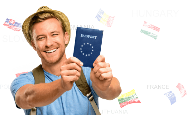 Человек с паспортом ЕС