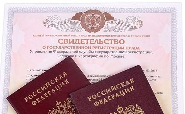 Свидетельство о регистрации и два паспорта